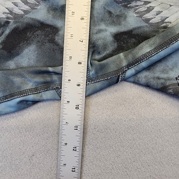 Evolution and Creation Butterfly Print Leggings Blue Geometric Yoga Pants Small - Picture 8 of 9